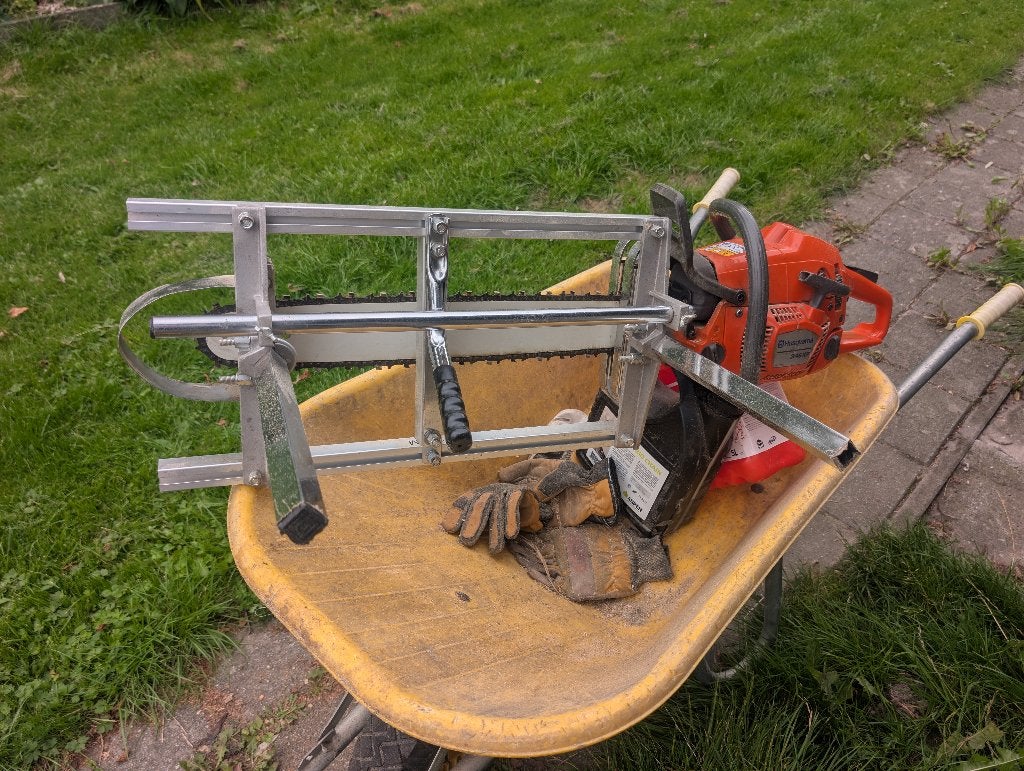 Alaskan mill 24 inch compl blad ripketting, Ophalen, Gebruikt