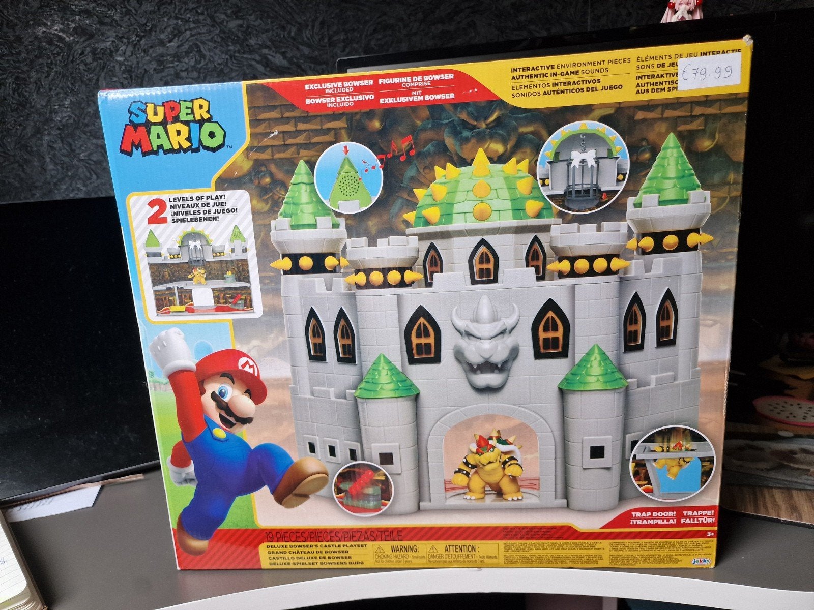 Super Mario Deluxe Bowser's Kasteel Speelset NIEUW, Ophalen of Verzenden