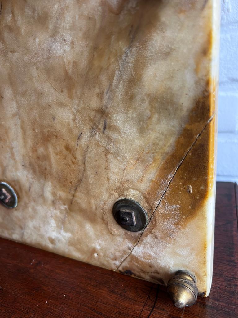 Antieke inktstel met Napoleon buste, marmer en brons, Ophalen of Verzenden