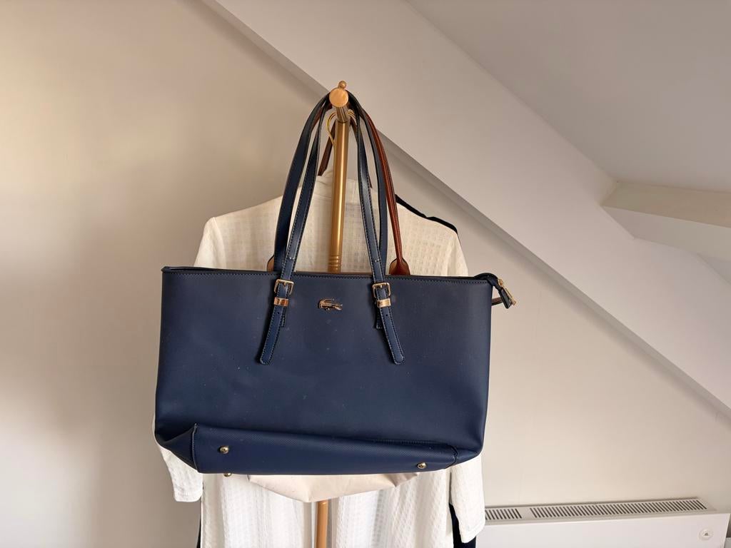 Lacoste tas, Sieraden, Tassen en Uiterlijk, Tassen | Damestassen, Ophalen of Verzenden, Nieuw, Blauw, Shopper