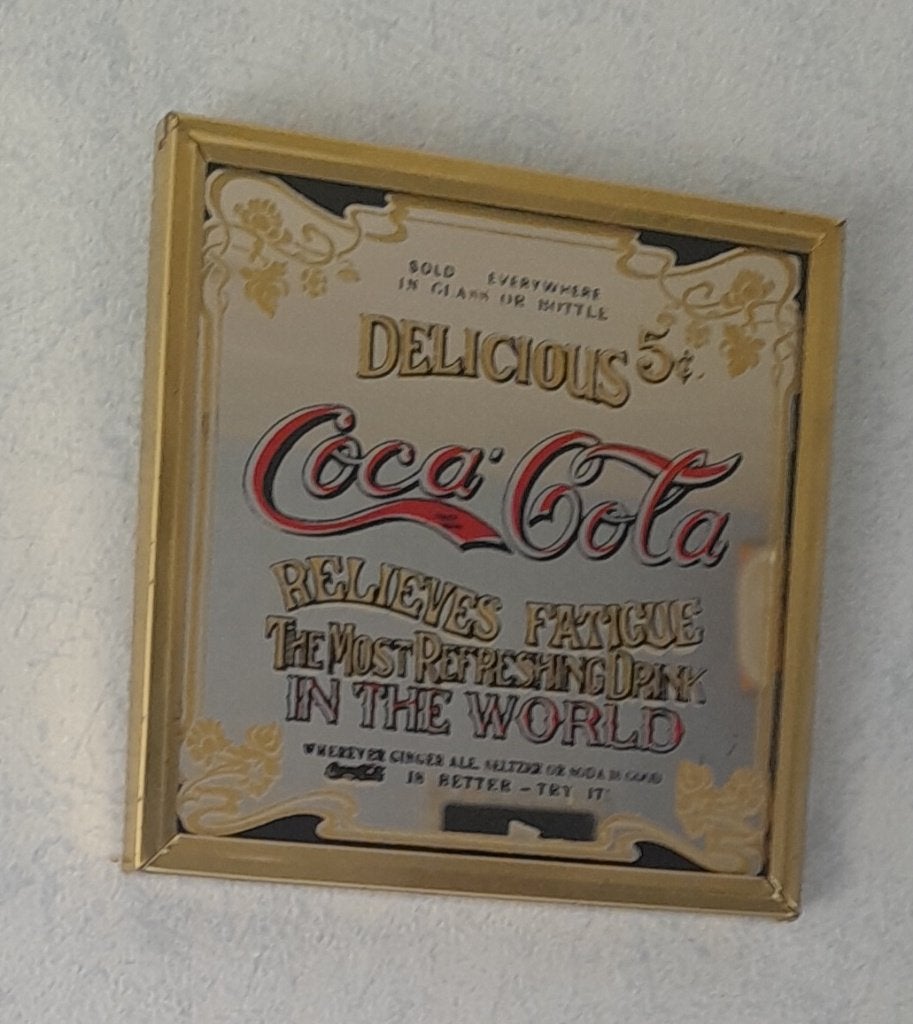 super klein vintage Coca-Cola spiegeltje, Verzamelen, Ophalen, Gebruikt, Overige typen
