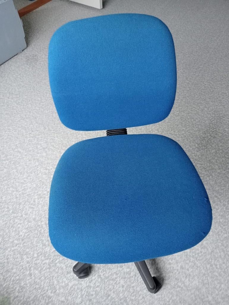 Bureaustoel, Ophalen, Gebruikt, Blauw, Bureaustoel