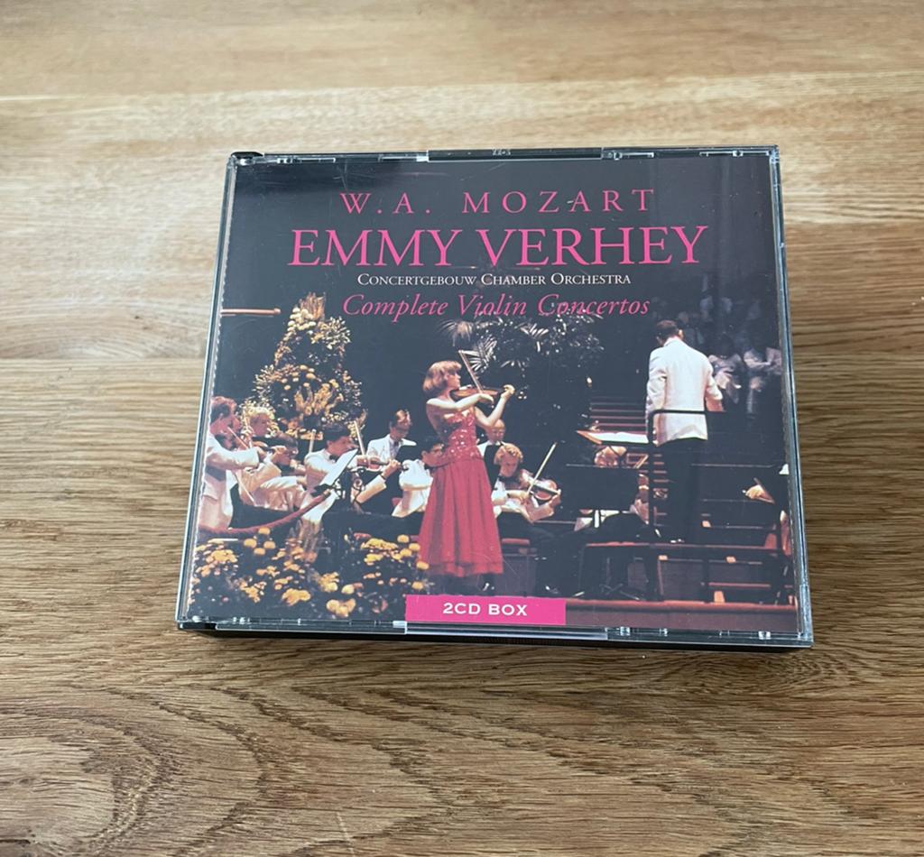 Mozart – Emmy Verhey Complete Violin Concertos 2CD Box, Cd's en Dvd's, Ophalen of Verzenden, Classicisme, Gebruikt, Orkest of Ballet
