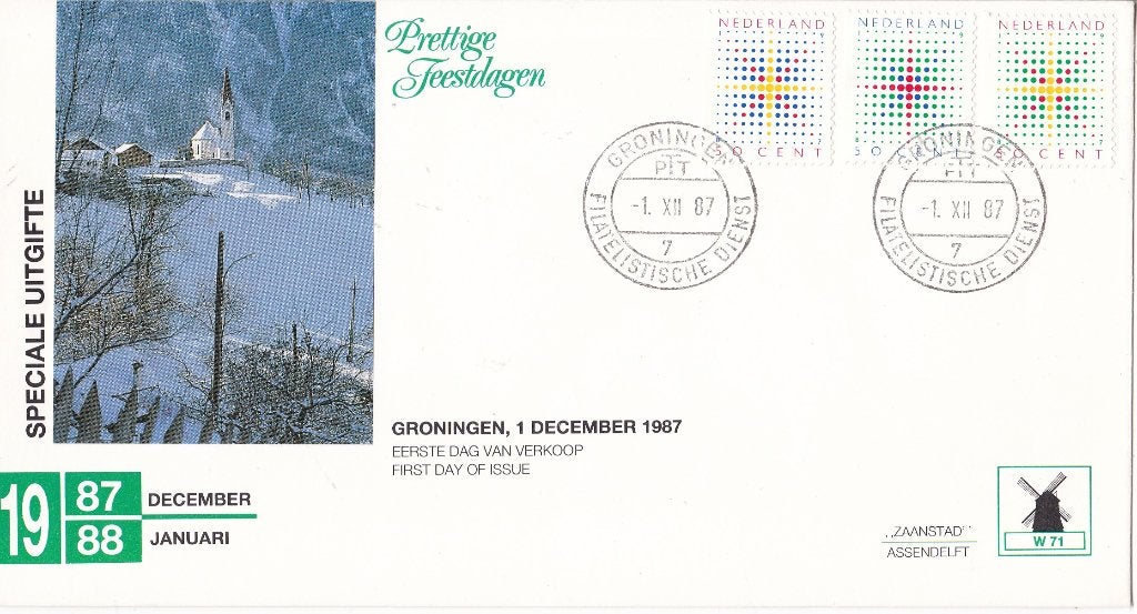 Philato – FDC – Decemberzegels  - NVPH W71, Verzenden, Onbeschreven, Nederland