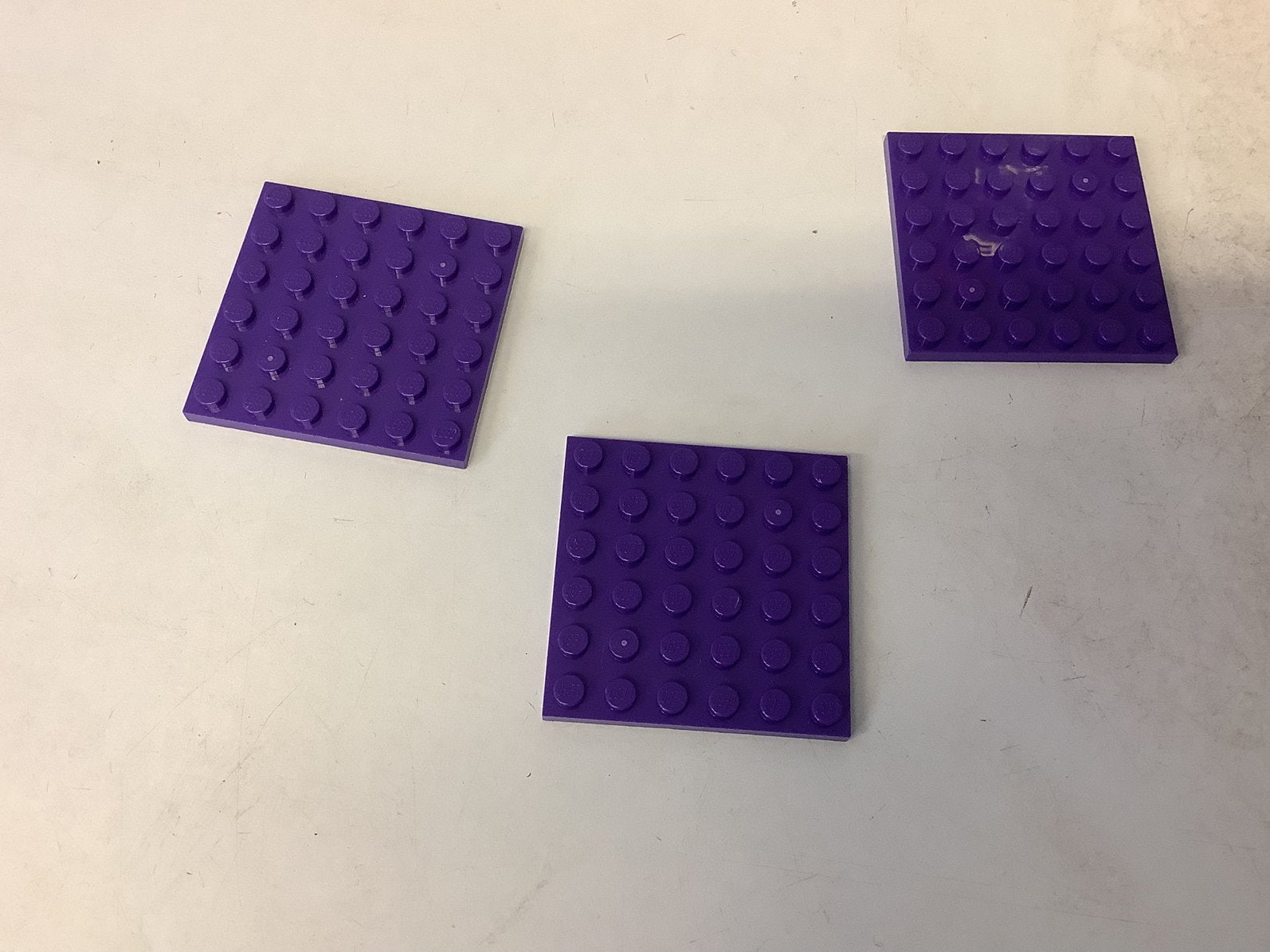 Lego plaat 6x6 donker paars, Ophalen of Verzenden, Gebruikt, Losse stenen, Lego