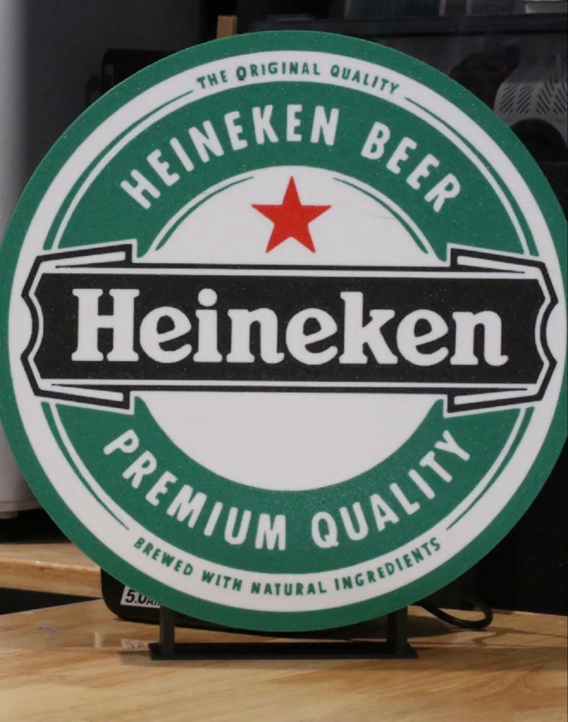 Heineken LED Lichtreclame met USB-aansluiting, Verzenden, Zo goed als nieuw