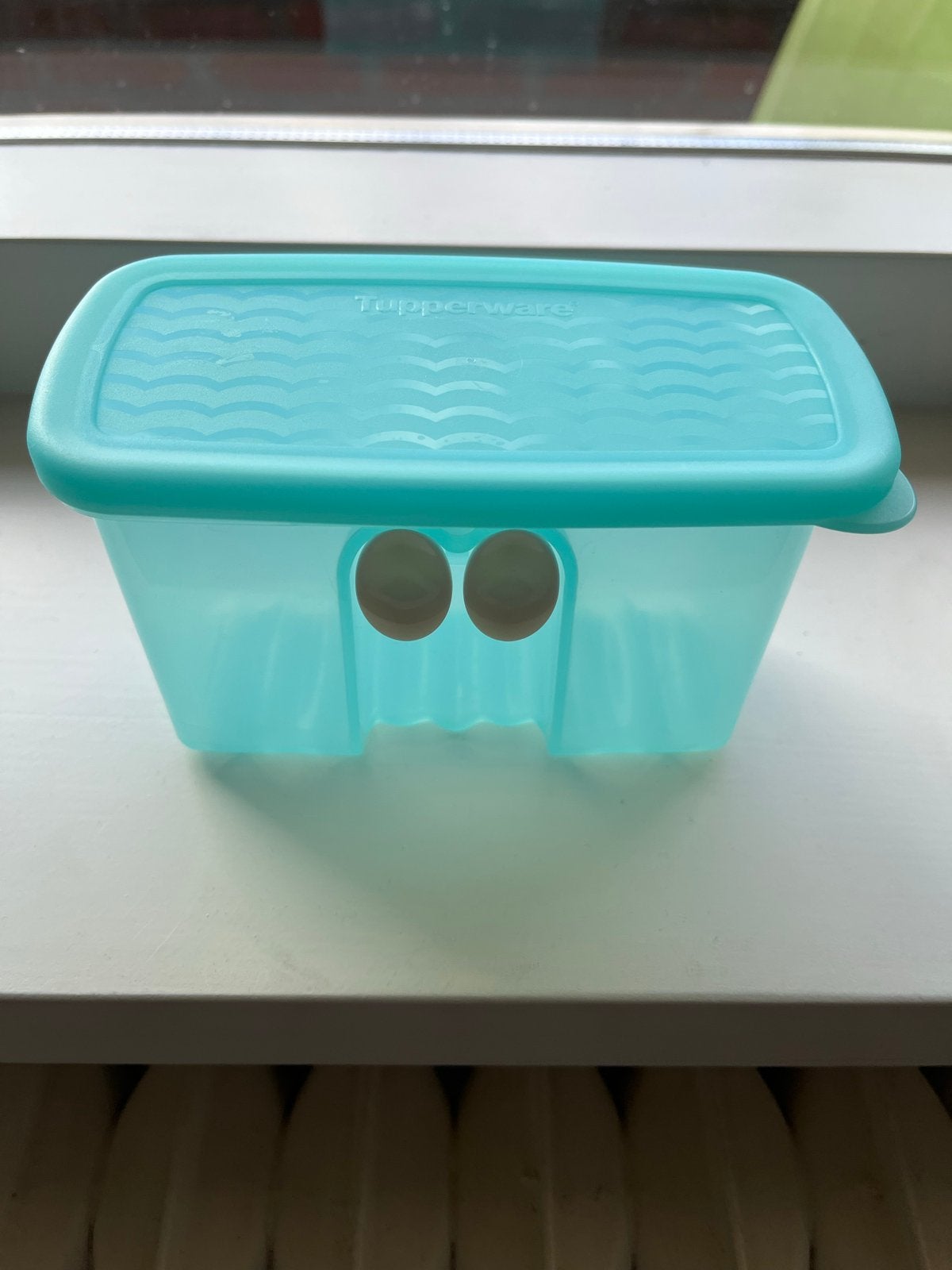 Tupperware Fridge Smart 350 ml - Vershouder, Bewaardoos, Blauw, Ophalen of Verzenden, Zo goed als nieuw