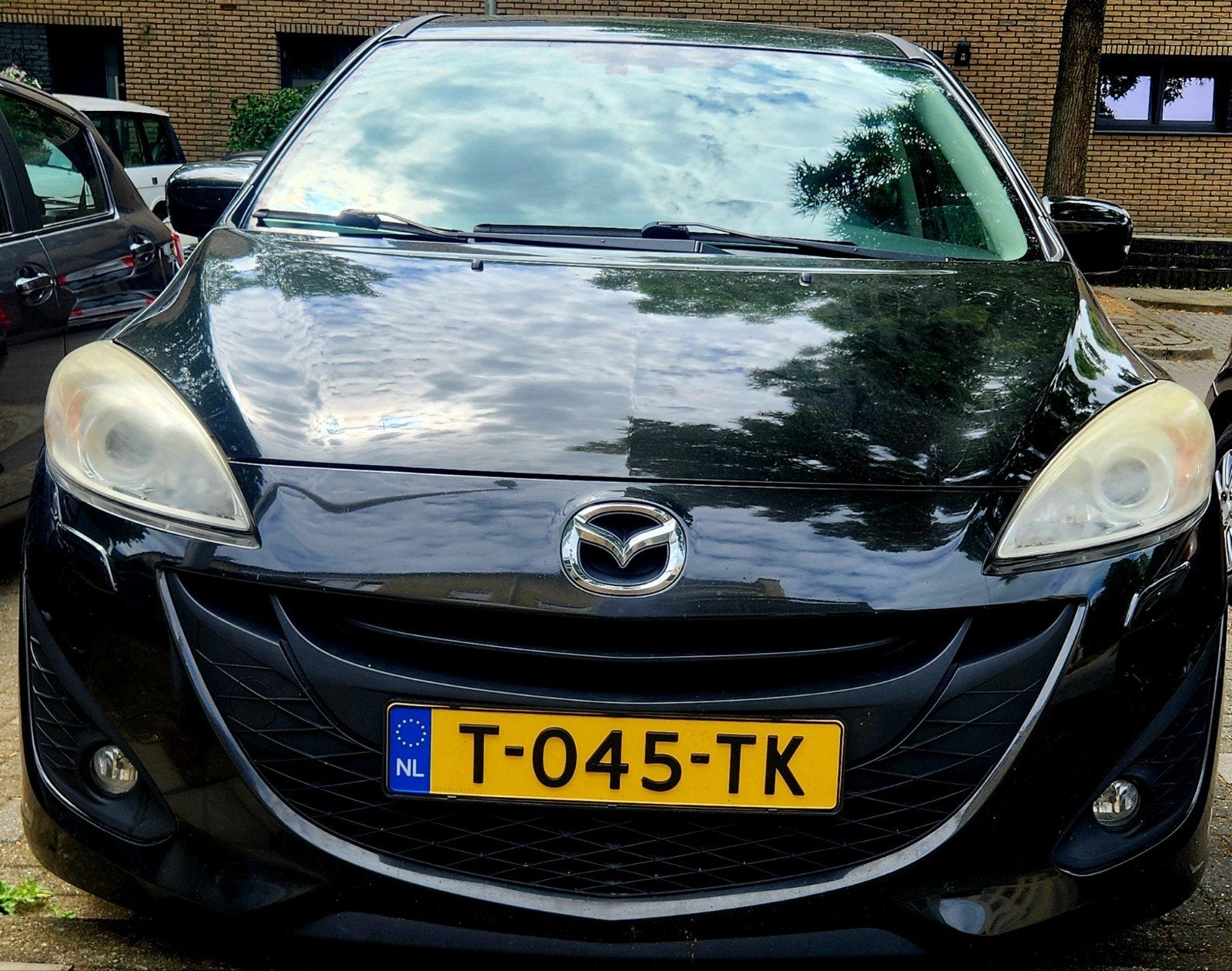 Mazda 5 1.8 115pk 2011 Zwart, Auto's, Mazda, Voorwielaandrijving, 1370 kg, 4 cilinders, 7 stoelen