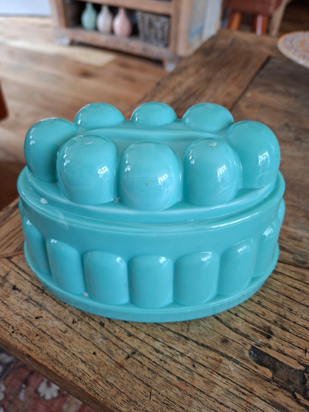 Glazen Colopal puddingvorm ontworpen door A.D. Copi, Antiek en Kunst, Antiek | Glas en Kristal, Ophalen of Verzenden