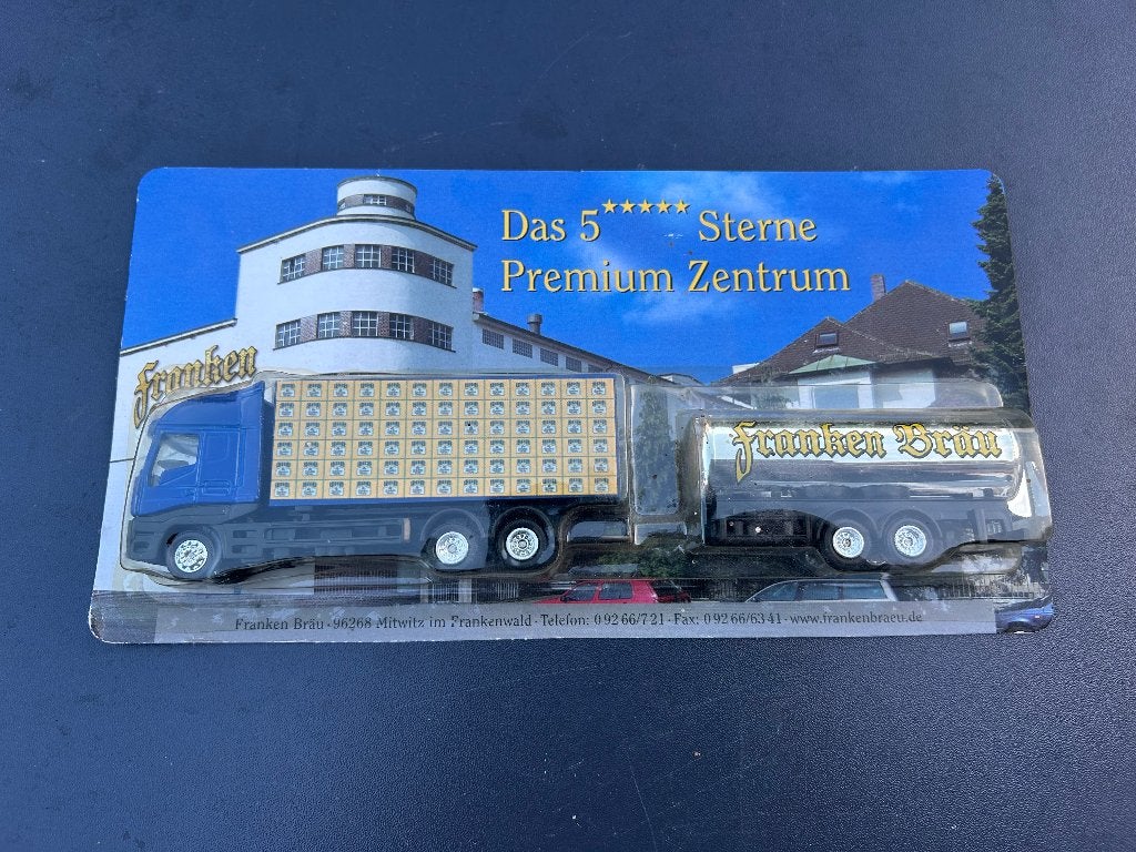 Franken Brau vrachtwagen 1:87 in OVP, Hobby en Vrije tijd, Modelauto's | 1:87, Ophalen of Verzenden, Nieuw, Bus of Vrachtwagen
