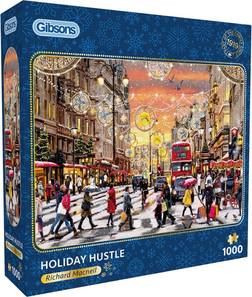 Gibson puzzel Holiday Huistle, Ophalen of Verzenden, 500 t/m 1500 stukjes, Zo goed als nieuw, Legpuzzel