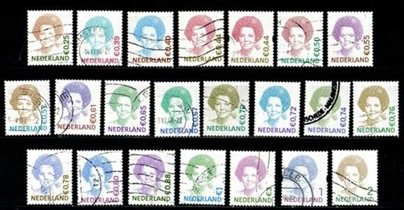 Nederland nr. 2036-2732 Koningin Beatrix gestempeld, Verzenden, Na 1940, Gestempeld