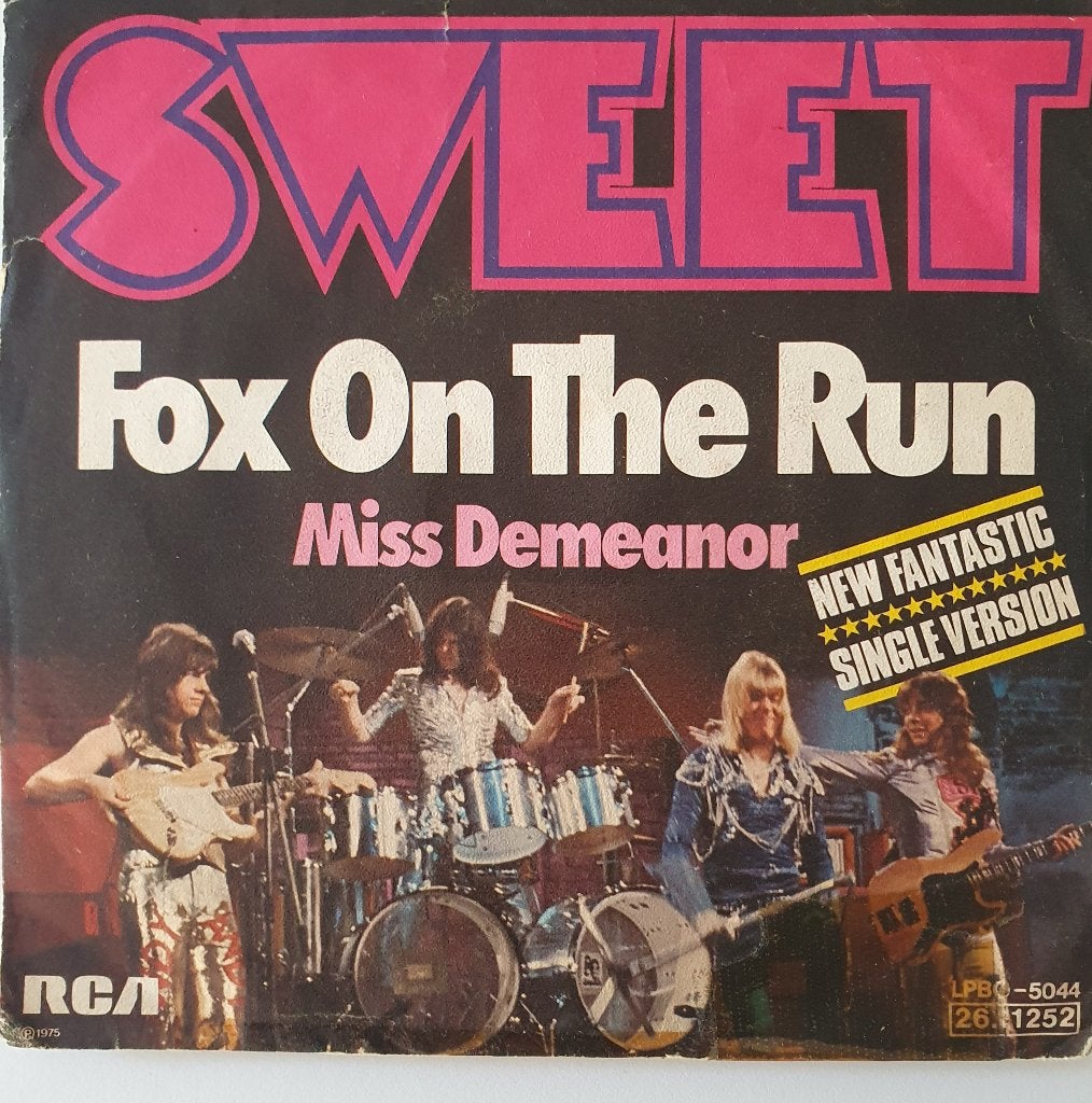 Sweet - Fox On The Run, Gebruikt, 7 inch, Pop, Fotohoes