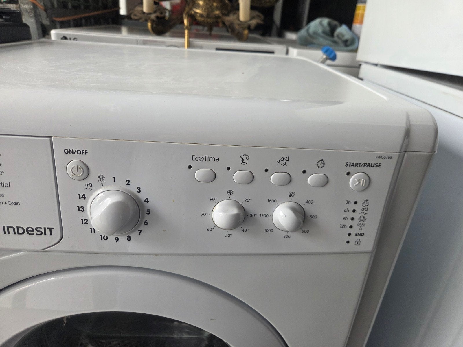 Indesit wasmachine, Ophalen, 1200 tot 1600 toeren, Gebruikt, 4 tot 6 kg