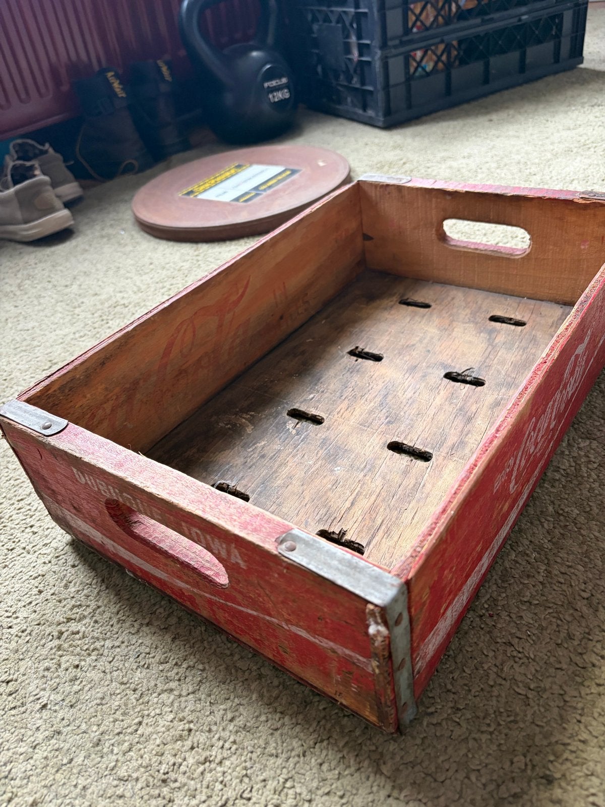 Vintage Coca-Cola krat - Dubuque, Iowa, Ophalen of Verzenden