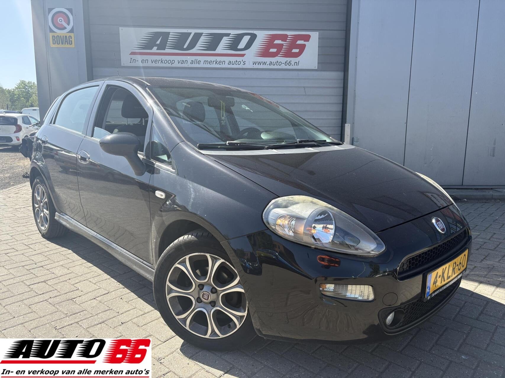 Fiat Punto Evo 0.9 TwinAir Lounge, Voorwielaandrijving, Euro 5, Gebruikt, Zwart