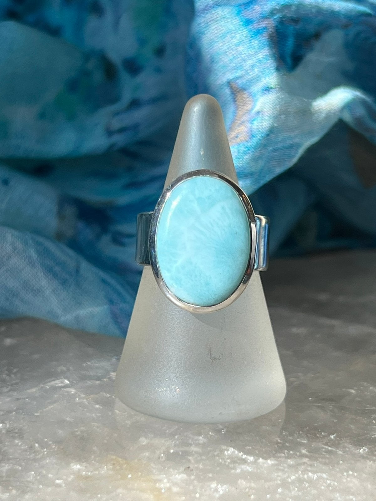 Larimar topkwaliteit beschermt geluk intuïtie vreugde uniek, 18 tot 19, Blauw, Magnolia11, Ophalen of Verzenden