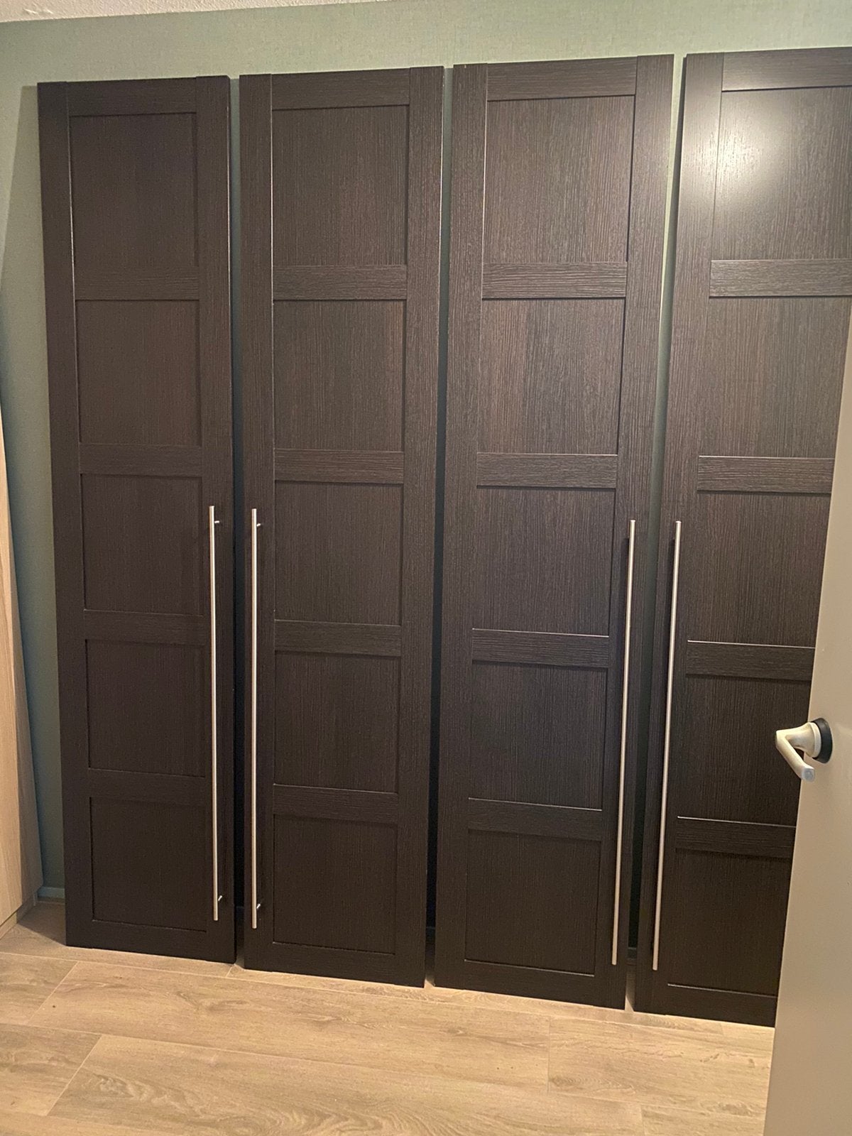 4 Ikea pax kastdeuren, bruin, eiken 50 X 2.29, Huis en Inrichting, Kasten | Kledingkasten, Ophalen, 200 cm of meer, 50 tot 100 cm