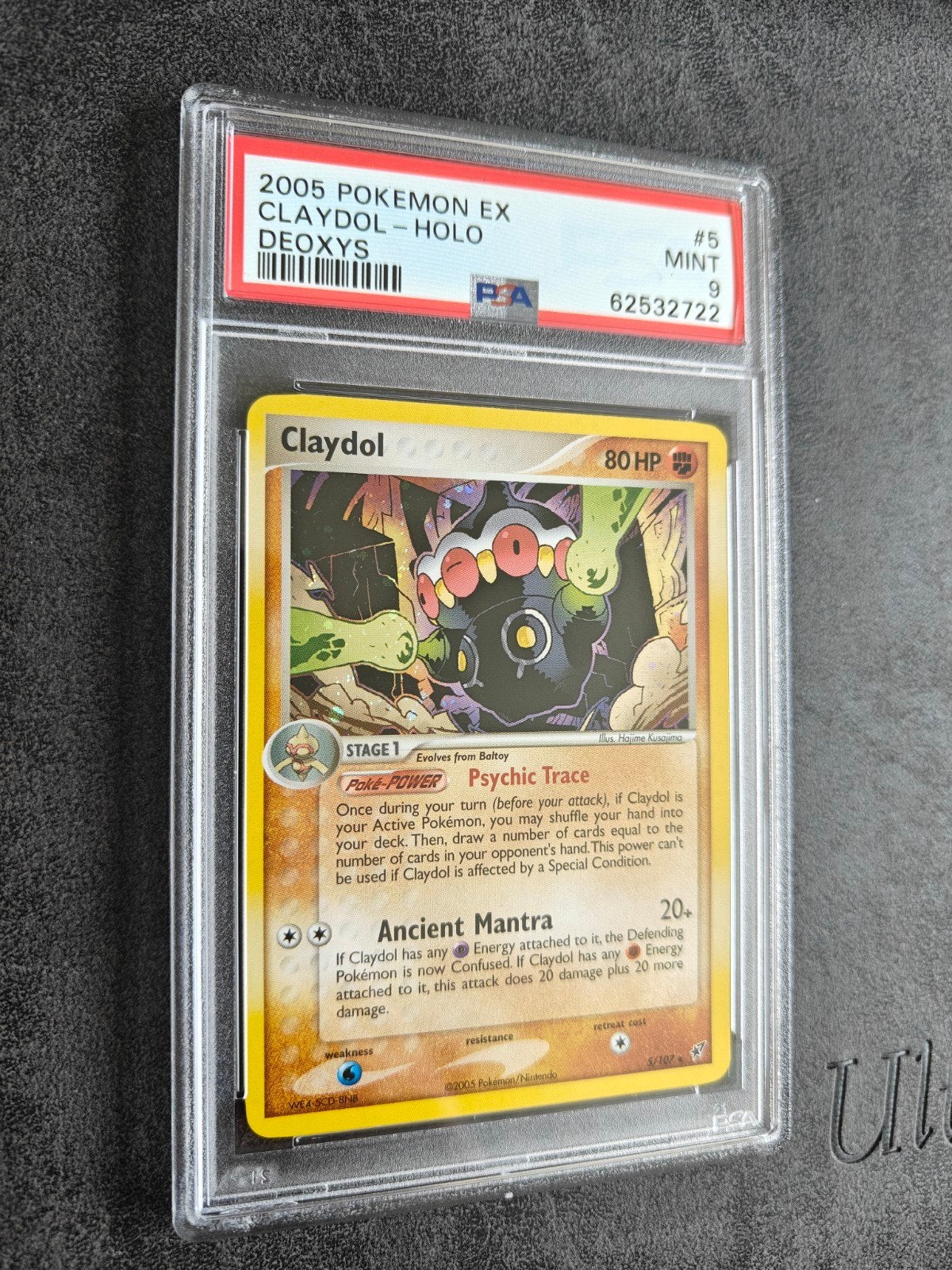 Claydol Holo EX Deoxys PSA 9, Hobby en Vrije tijd, Verzamelkaartspellen | Pokémon, Ophalen of Verzenden