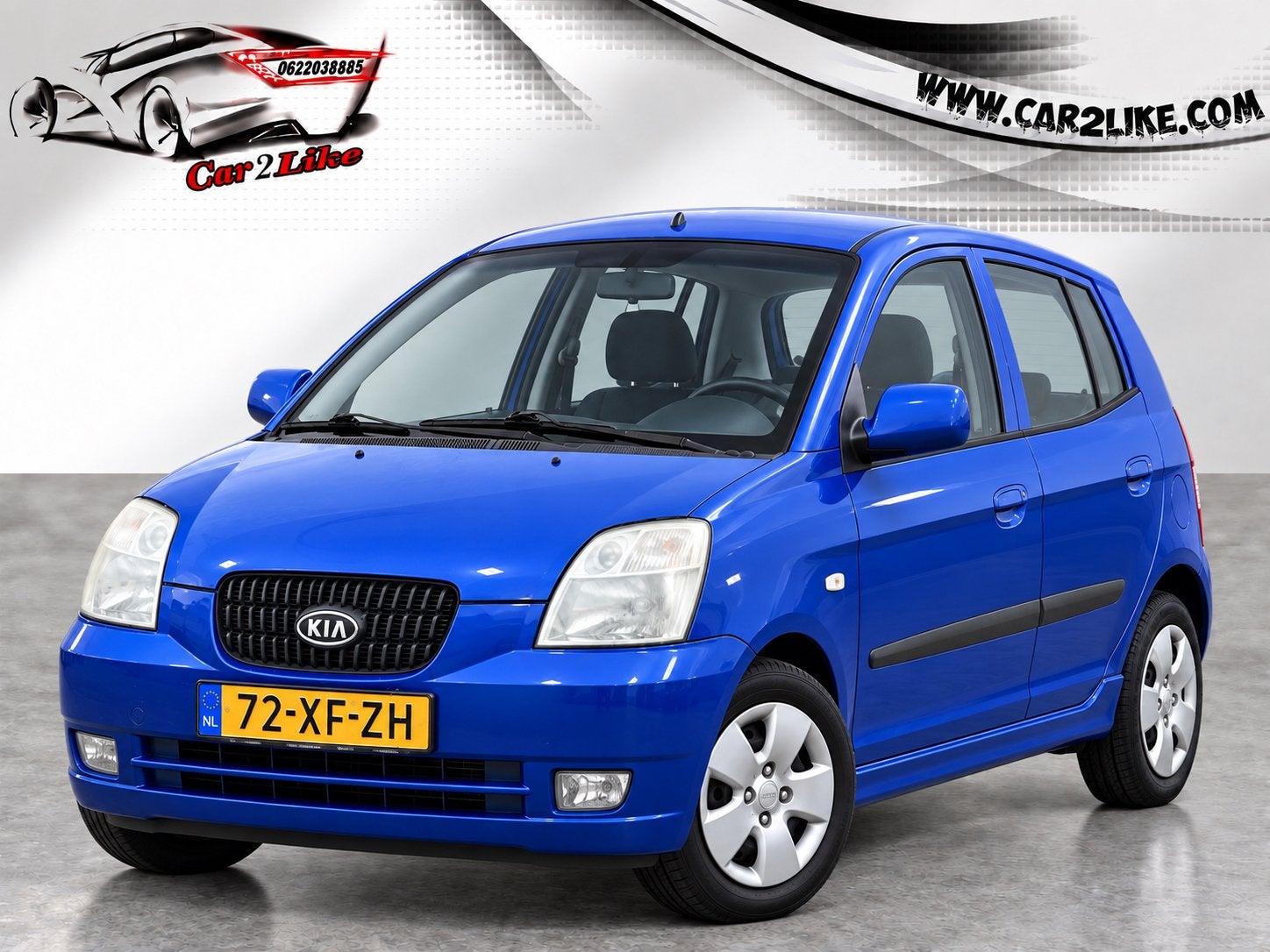 Kia Picanto 1.0 2007 Blauw, Auto's, Voorwielaandrijving, 836 kg, 4 cilinders, 61 pk
