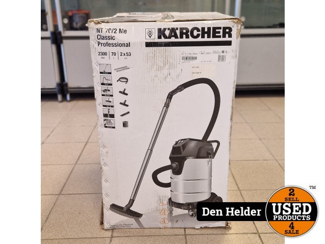 Kärcher water-/stofzuiger NT 70/2 | 70 L | 2400 W - Nieuw! (, Witgoed en Apparatuur, Stofzuigers, Karcher, Zo goed als nieuw, Support@karcher.com