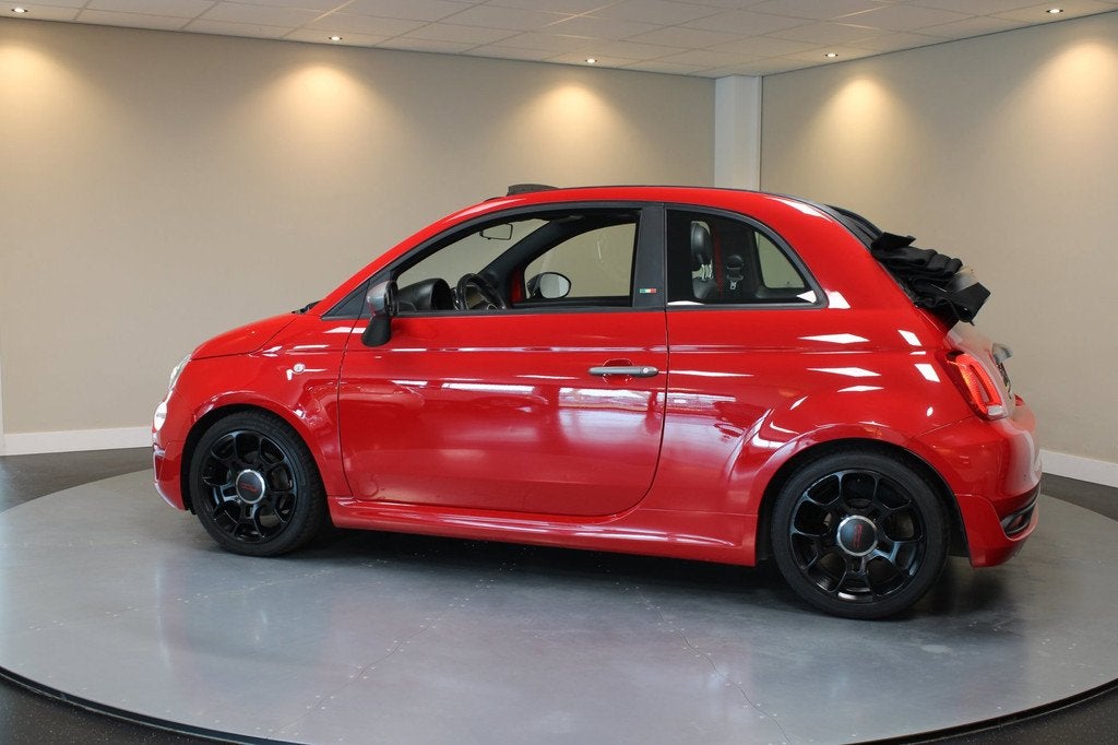 Fiat 500C 1.2 S *Sport Cabrio* Distr.riem VV|Carplay|Verlaag, Auto's, Fiat, Voorwielaandrijving, Gebruikt, 4 cilinders, Cabriolet
