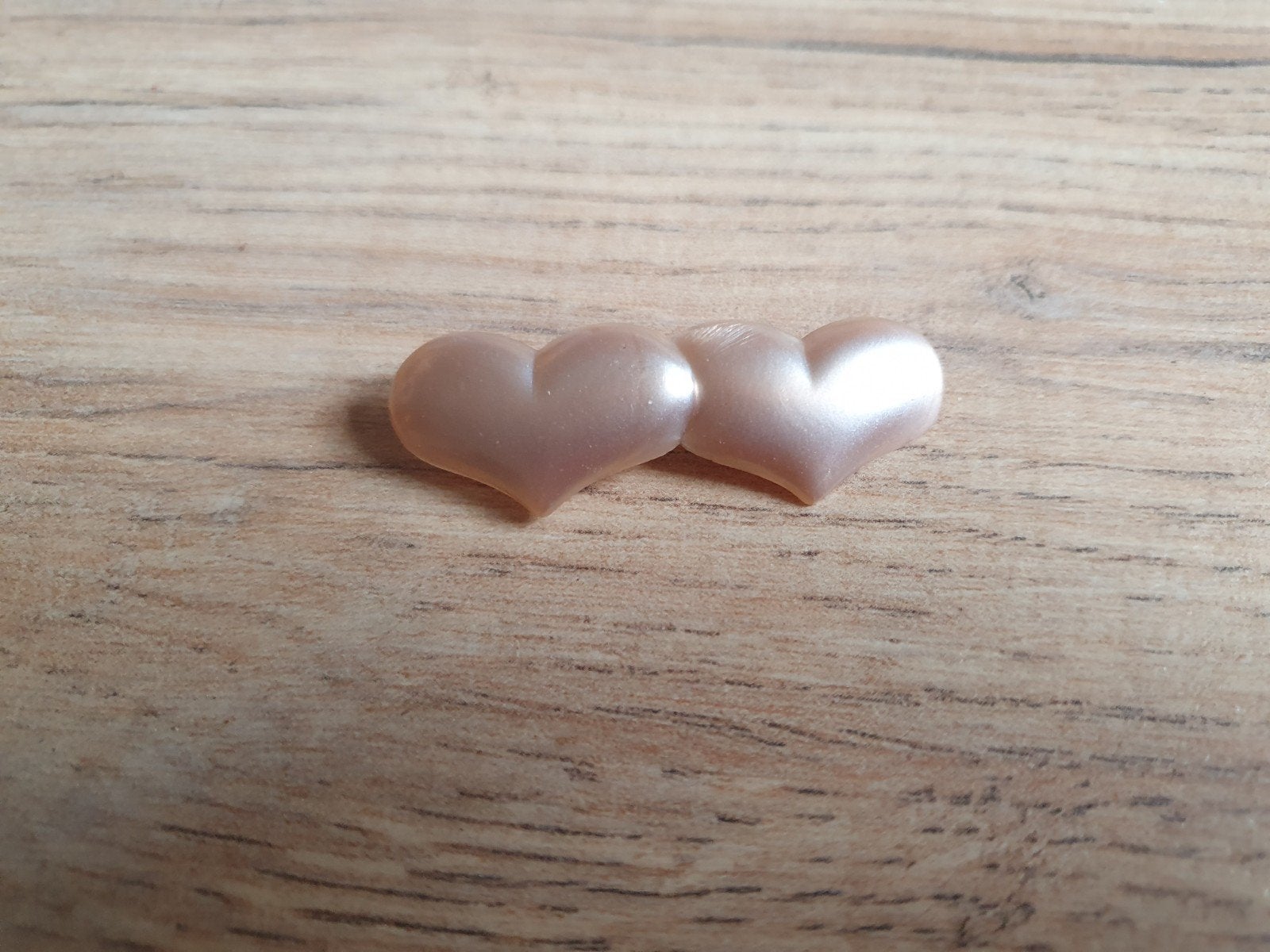 Lief vintage hartjes broche!, Overige materialen, Gebruikt, Minder dan 4 cm, Ophalen of Verzenden