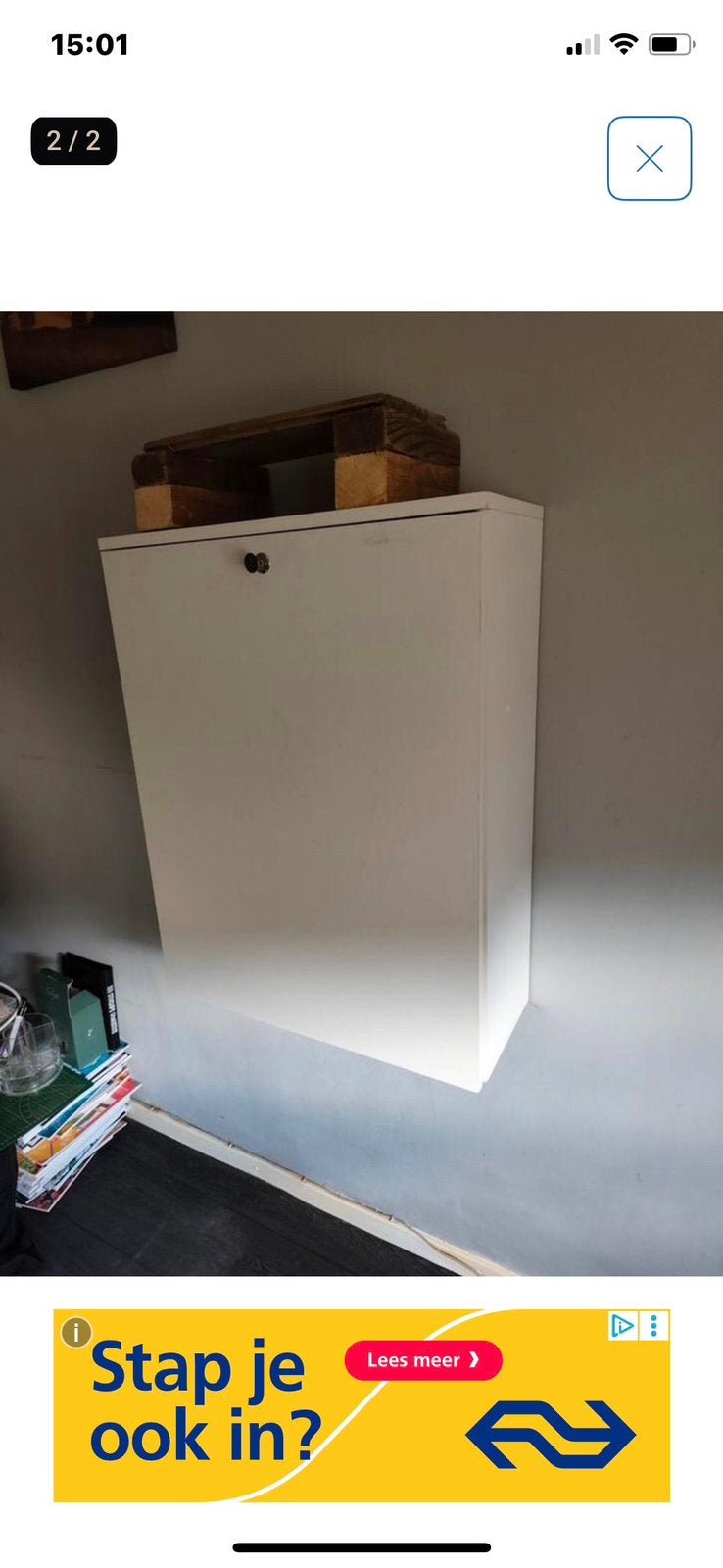 Bureau wat je uit kan klappen, Ophalen, Opbergruimte, Hout, Zo goed als nieuw