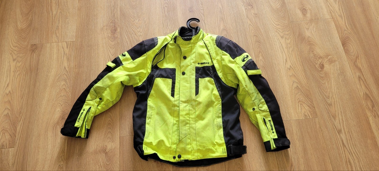 Held High Viz Motorjas Neon Geel - Maat L met Ventilatie, Motoren, Kleding | Motorkleding, Ophalen of Verzenden, Tweedehands, Jas | textiel