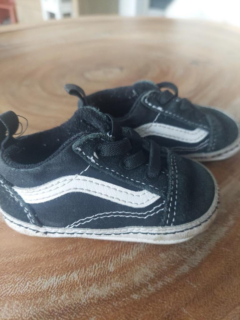 Vans babyschoentjes zwart maat 18, Kinderen en Baby's, Babykleding | Schoentjes en Sokjes, Schoentjes, Ophalen of Verzenden, Zo goed als nieuw