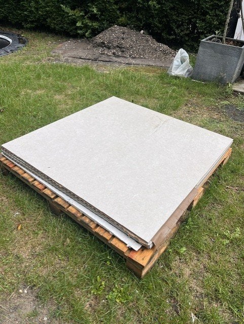 Vloertegel 120x120 cm gerectificeerd mat beige, Ophalen, 60 cm of meer, Nieuw, 5 tot 10 m²