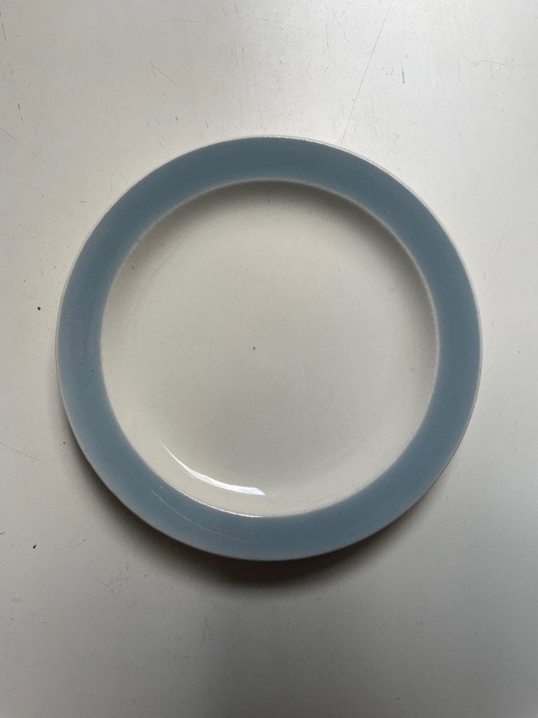 1 bord Grijs/Blauw servies, Petrus Ragout met oude stempel., Antiek en Kunst, Antiek | Servies los, Ophalen of Verzenden
