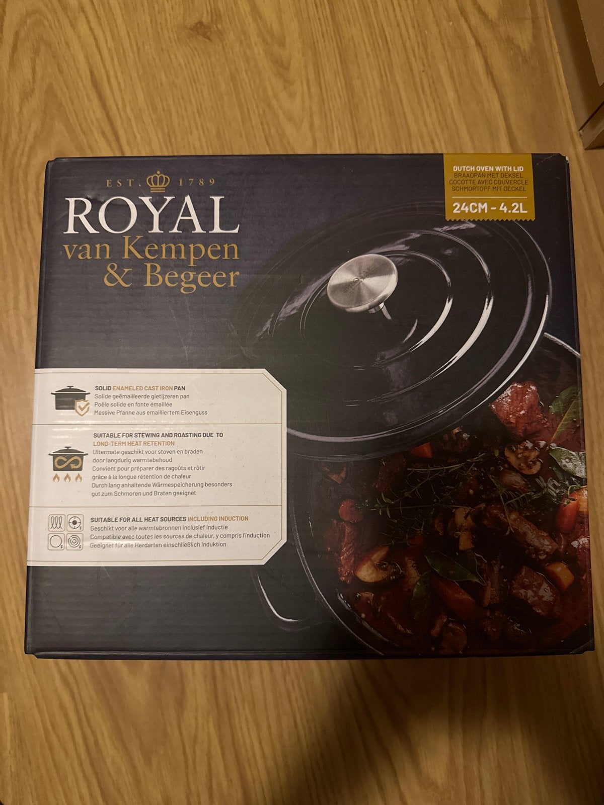 Royal van Kempen & Begeer braadpan 24cm - 4.2L, Met deksel, Nieuw, Ophalen of Verzenden, Overige merken