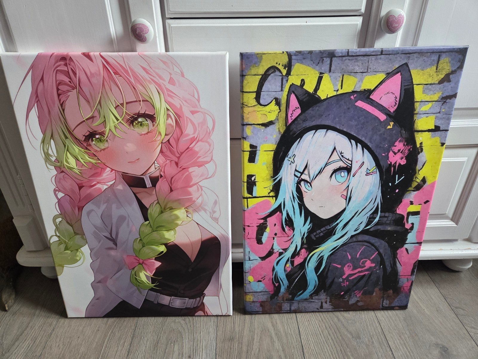 2 anime  canvas. 40x60, Ophalen of Verzenden