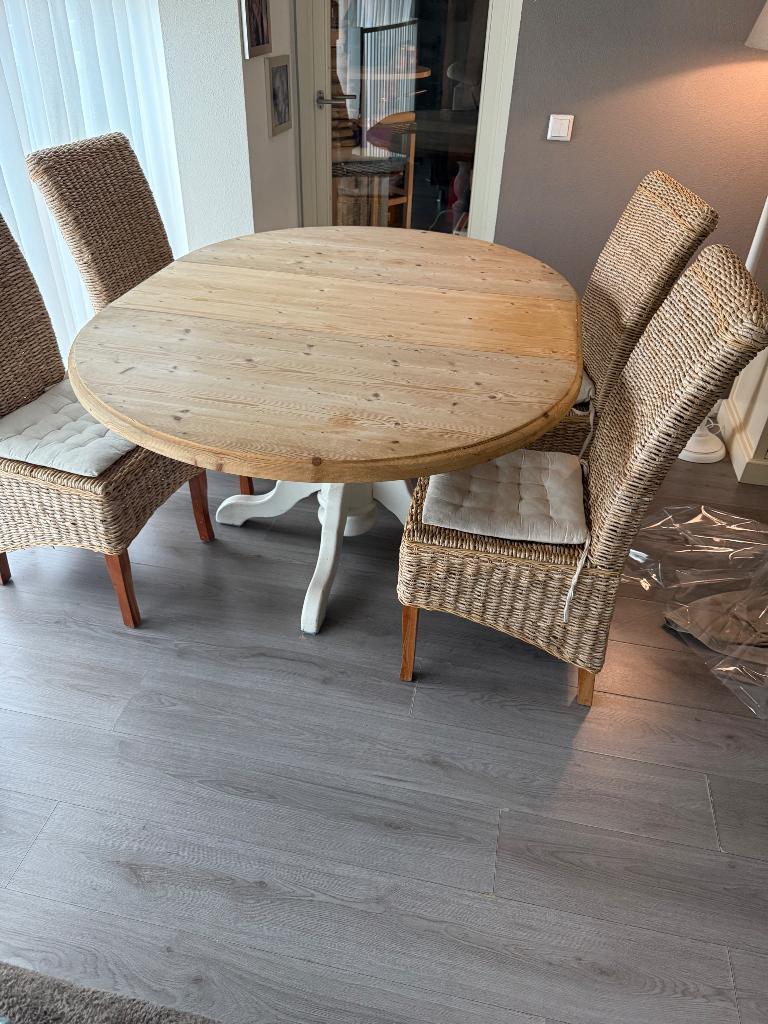 Eetkamer tafel, Ophalen, Gebruikt, 100 tot 150 cm, 150 tot 200 cm