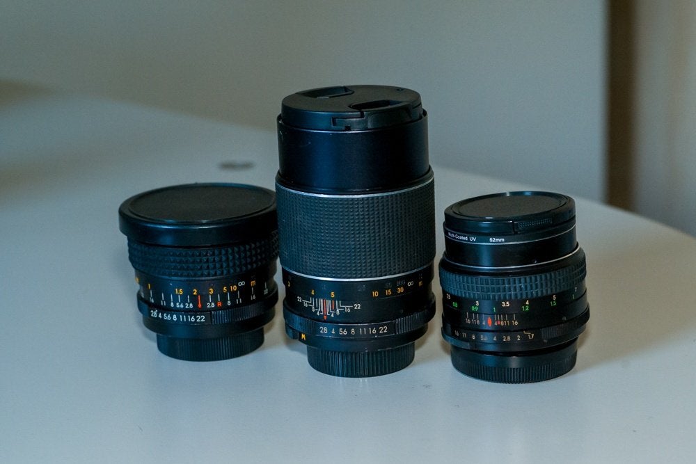 mooie set M42 lenzen, M42, Gebruikt, Handmatige focus, Telelens