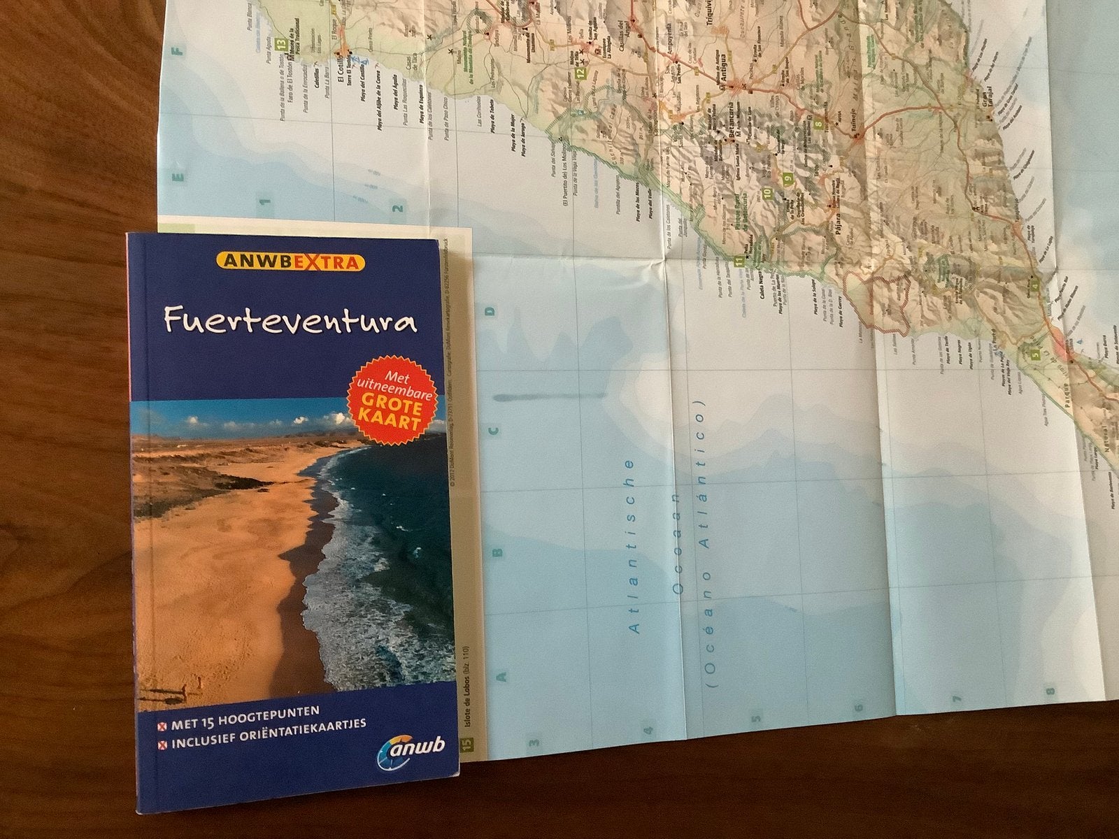 Fuerteventura Spanje ANWB reisgids + kaart, Boeken, Reisgidsen, Ophalen of Verzenden