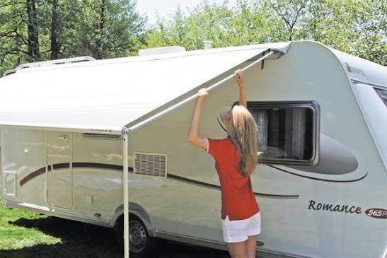 Fiamma caravanstore 550 XL, Ophalen