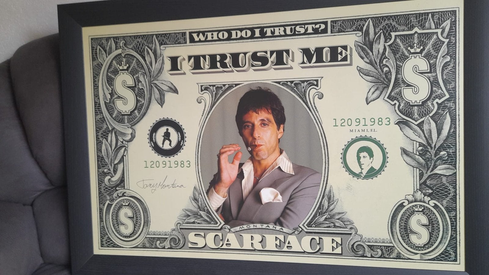 Scarface schilderij, Antiek en Kunst, Ophalen