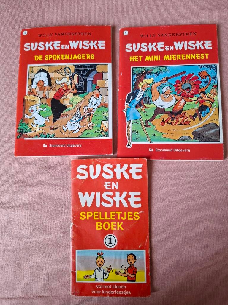 Suske en Wiske: Spokenjagers.Mini Mierennest + Spell, Meerdere stripboeken, Ophalen of Verzenden, Zo goed als nieuw, Willy Vandersteen