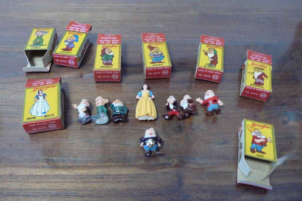 Marx Toys Jaren 50/60 Disney Sneeuwwittje Disneykins, Ophalen of Verzenden, Sneeuwwitje of Doornroosje, Zo goed als nieuw, Beeldje of Figuurtje