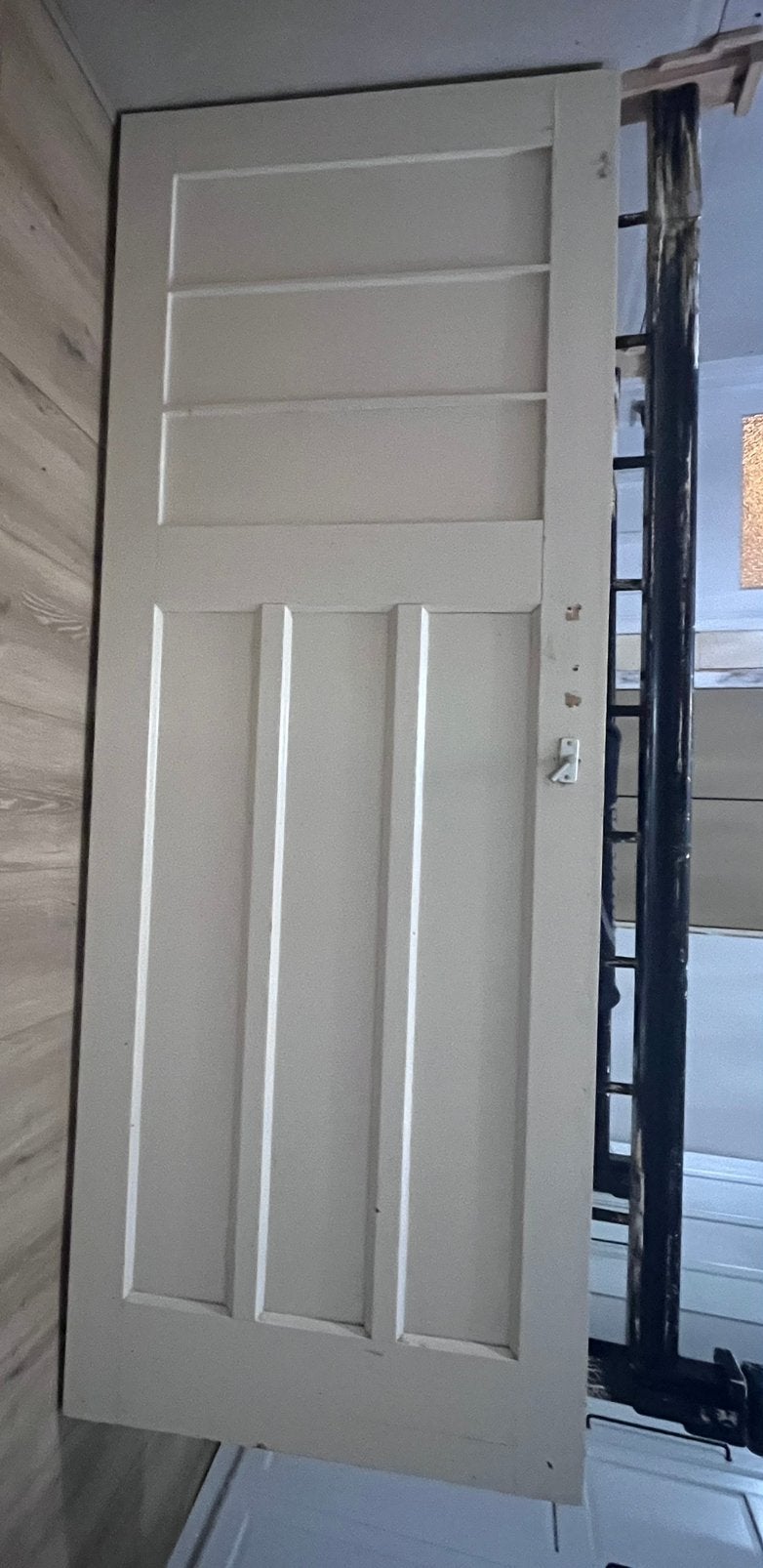 Originele paneeldeur jaren 30, Doe-het-zelf en Verbouw, Deuren en Horren, Ophalen, Gebruikt, Minder dan 80 cm, Binnendeur