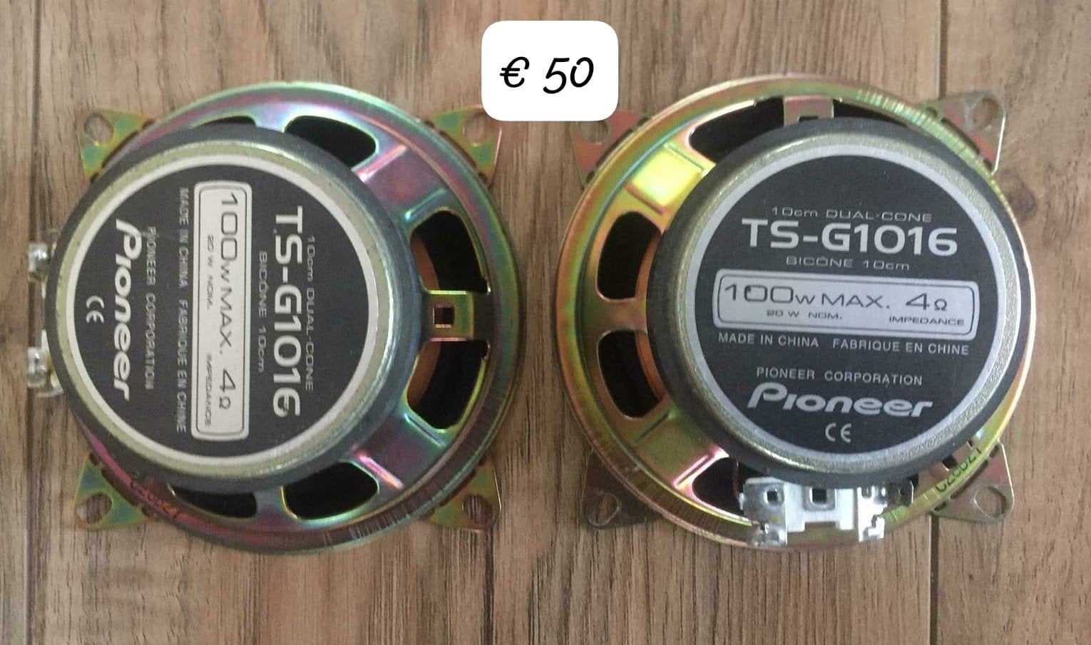 Pioneer auto speakers 100watt 9 cm, Auto diversen, Ophalen, Zo goed als nieuw