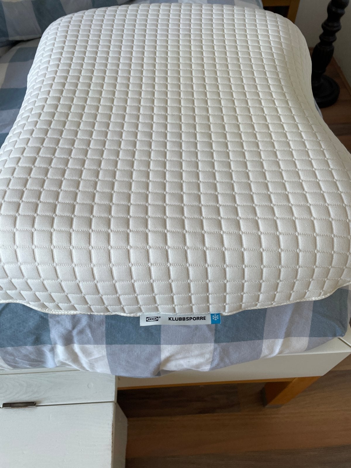 IKEA KLUBBSPORRE Ergonomisch Kussen - Zo goed als nieuw, Ophalen, Schuim, Eenpersoons, Wit