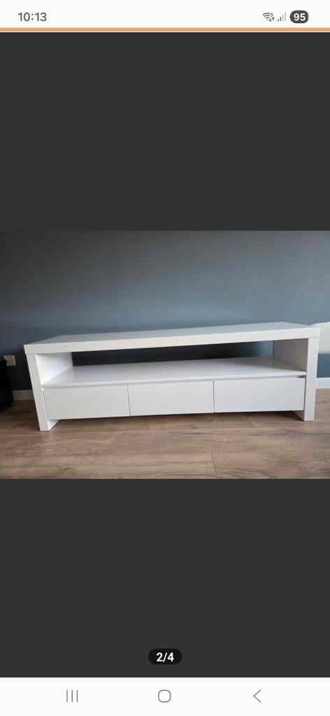 Hoogglans tv meubels, Ophalen, Gebruikt, Minder dan 100 cm, 25 tot 50 cm