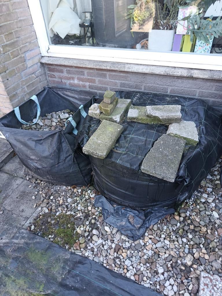 Zwart zand/aarde in big bag (ca. 1 kuub), Ophalen of Verzenden, Gebruikt, Ophoogzand
