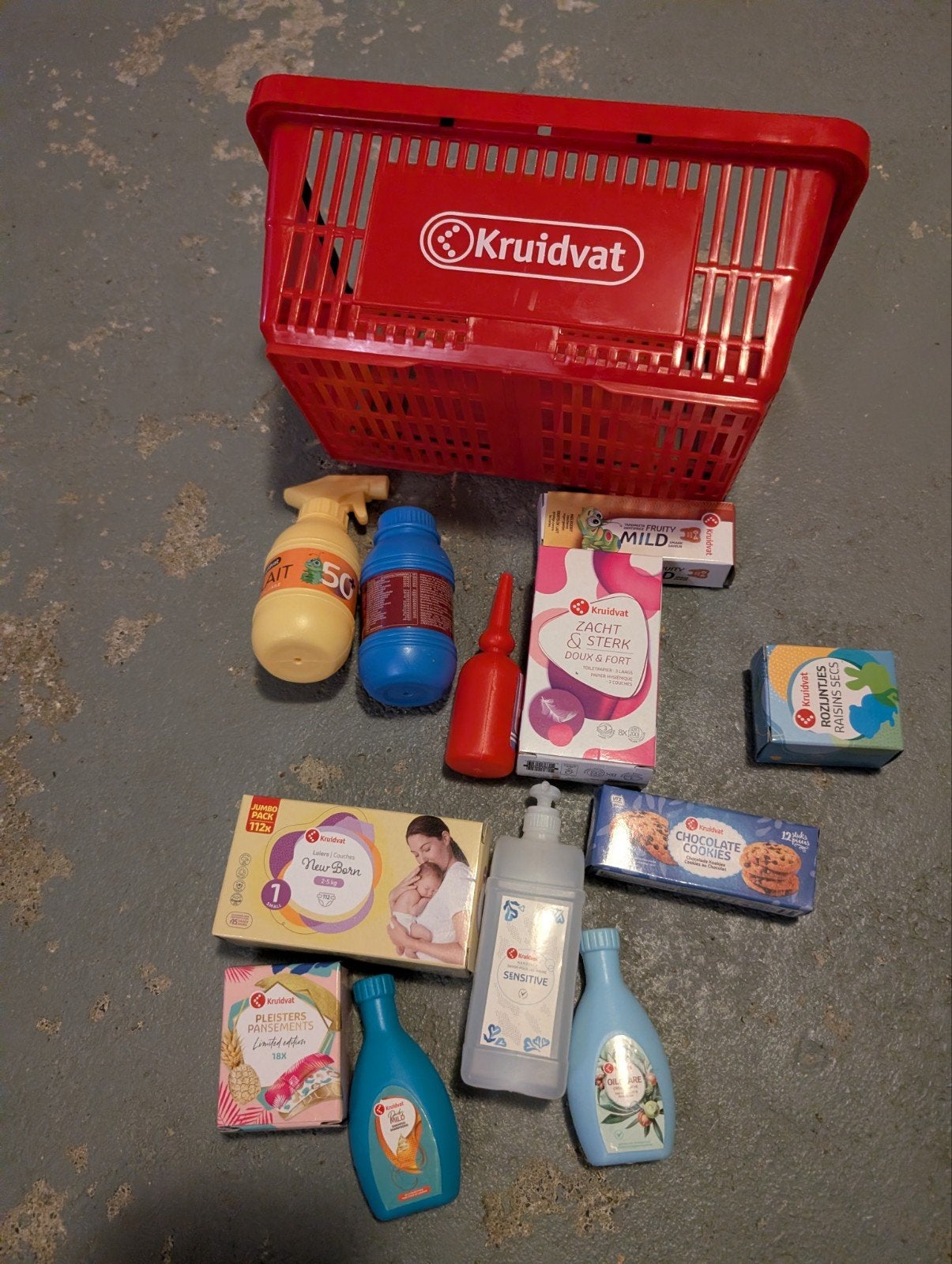 speelgoed kruidvat mandje met producten, Ophalen of Verzenden, Overige typen