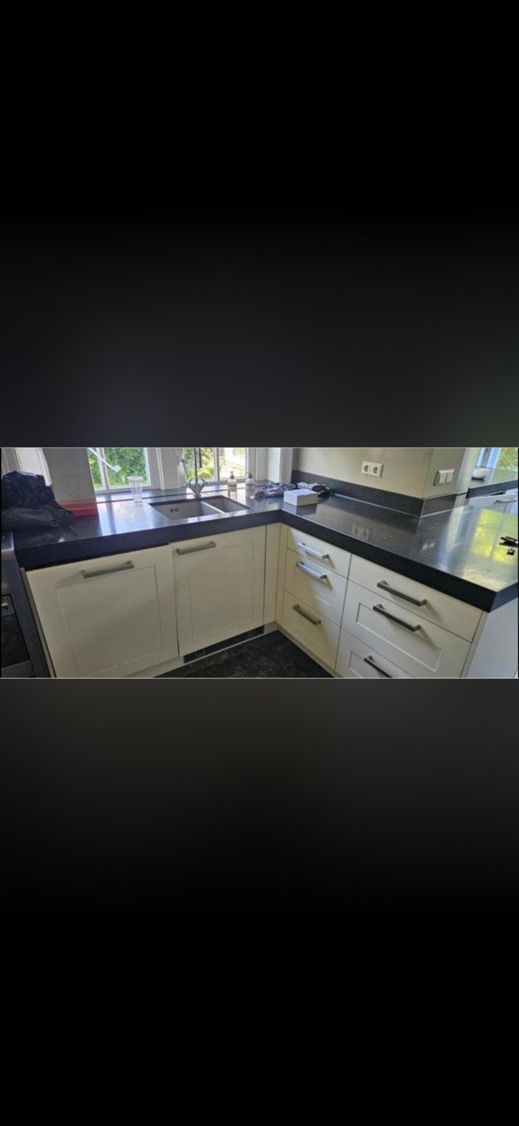 Prachtige keuken te koop met marmerblad, Ophalen of Verzenden, Zo goed als nieuw