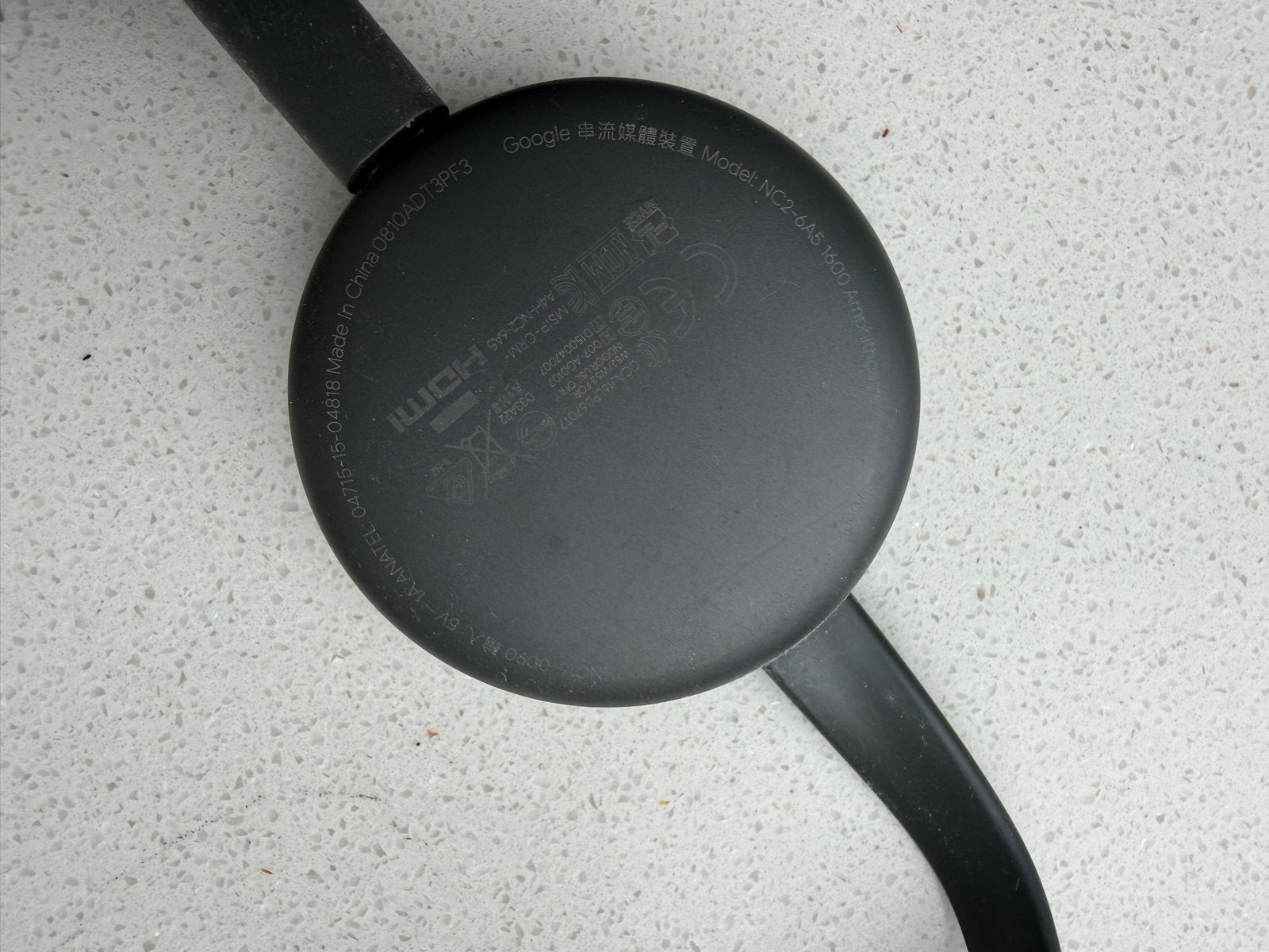 Google Chromecast Model NC2-6A5-D300, Ophalen of Verzenden, Zo goed als nieuw, HDMI, Zonder harde schijf