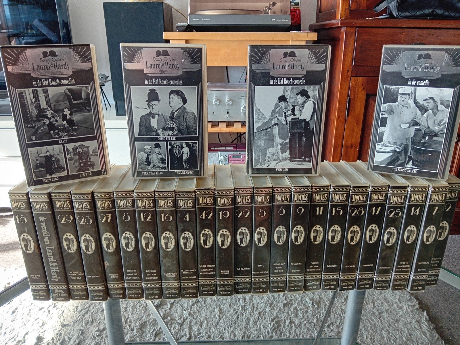 laurel &hardy.  vhs 27 x, Alle leeftijden, Ophalen, Zo goed als nieuw, Komedie
